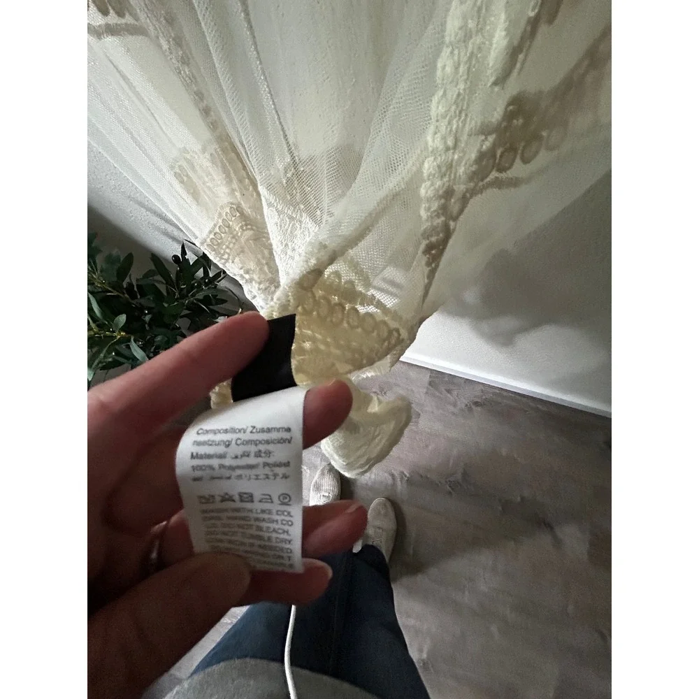 Country Morning | Sheer Ivory Embroidered Bridal Duster Robe
